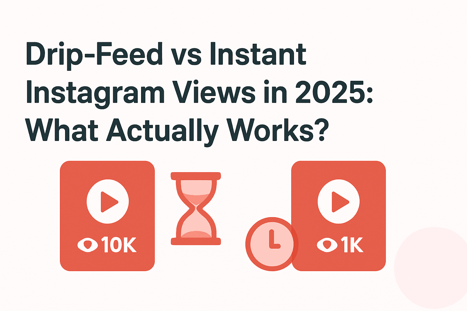 Drip-Feed vs Instant Reel views